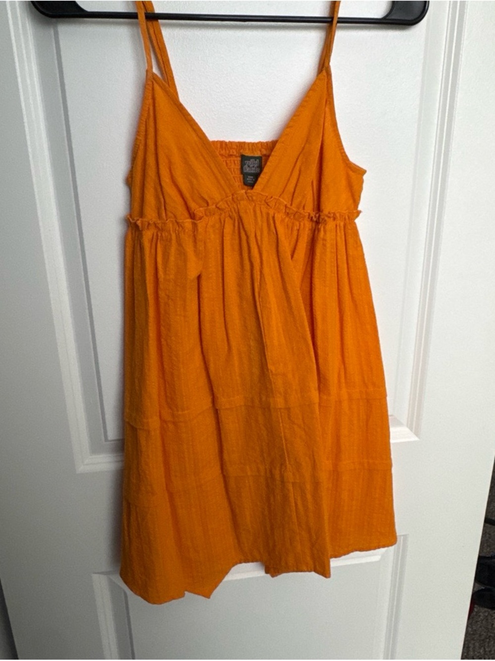 Wild Fable Orange Spaghetti-Strap Midi Dress